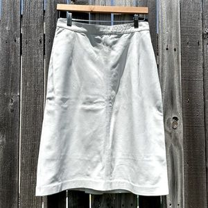 Vintage 1980s white leather skirt
